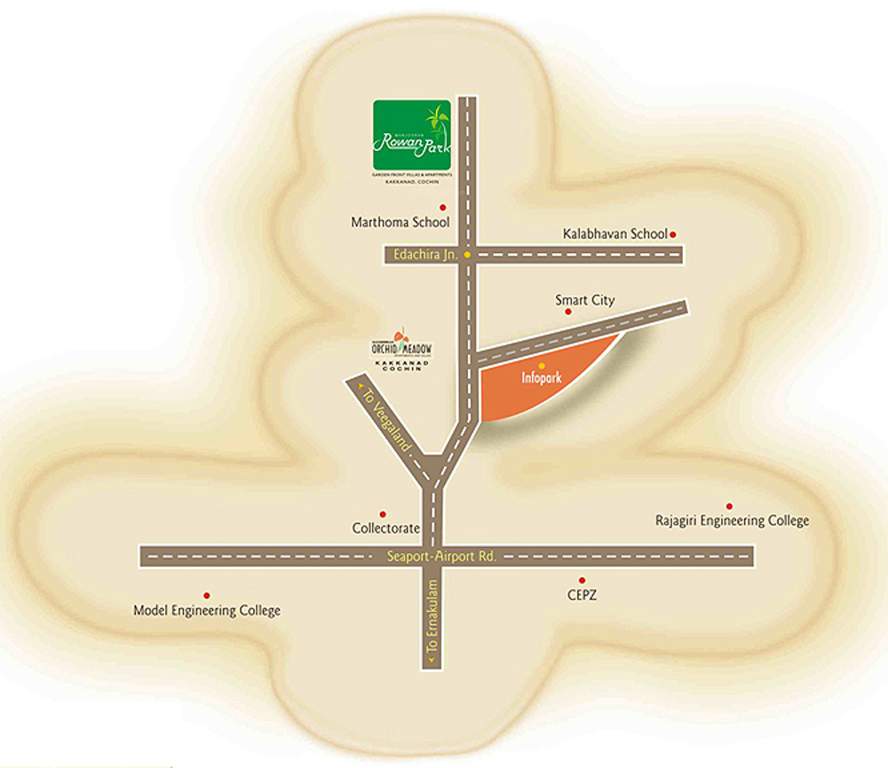 Images for Location Plan of Manjooran Rowan Park Villas