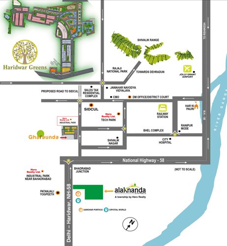 Images for Location Plan of Hero Haridwar Greens Apartments Images for Location Plan of Hero Haridwar Greens Apartments