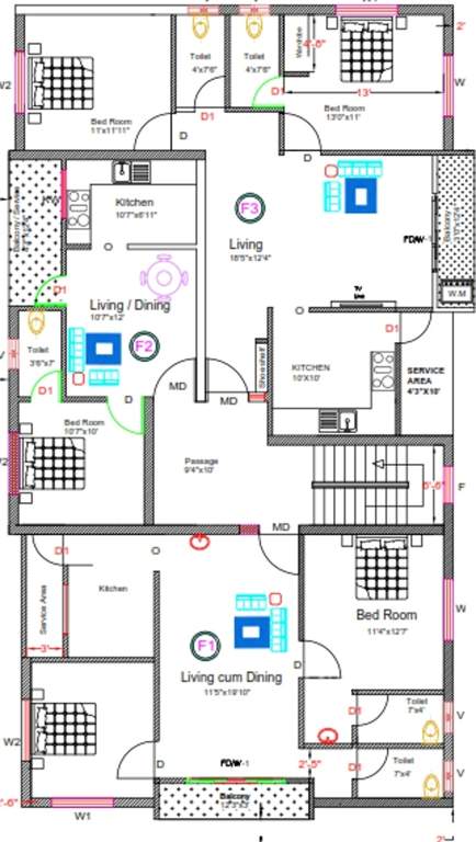 rohaan constructions oasis iii Oasis III Cluster Plan for 1st Floor