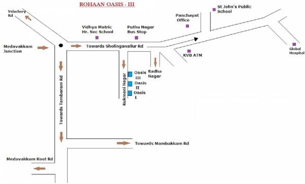 Location Plan rohaan-constructions oasis-iii Location Plan