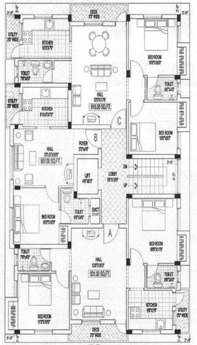 Images for Cluster Plan of Building Lavender Home