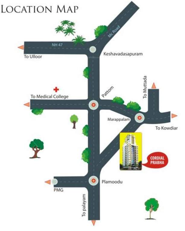  prabha Images for Location Plan of Cordial Prabha