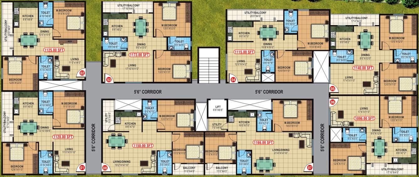Images for Cluster Plan of BM Rose Wood