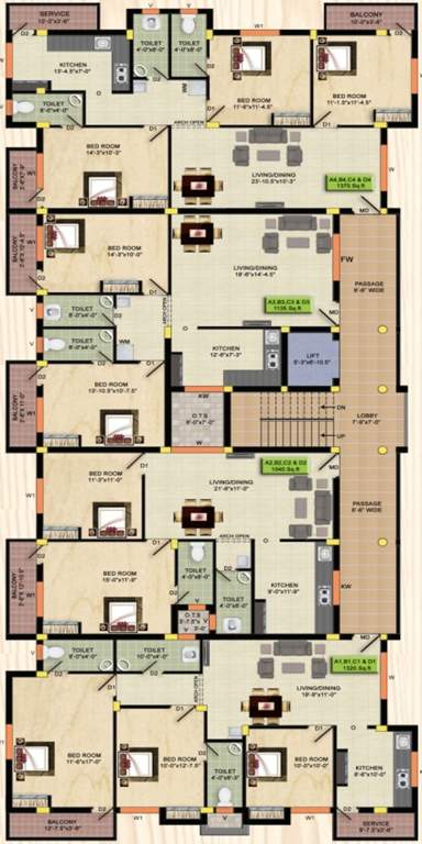 Images for Cluster Plan of Ashvar Ranga Shelter Royal