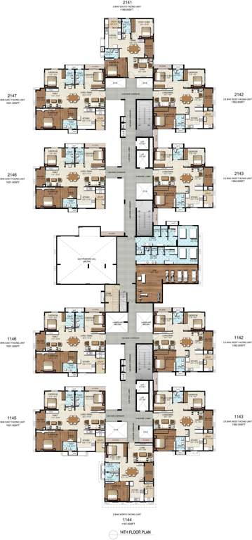 lotus towers Images for Cluster Plan of DSR Lotus Towers