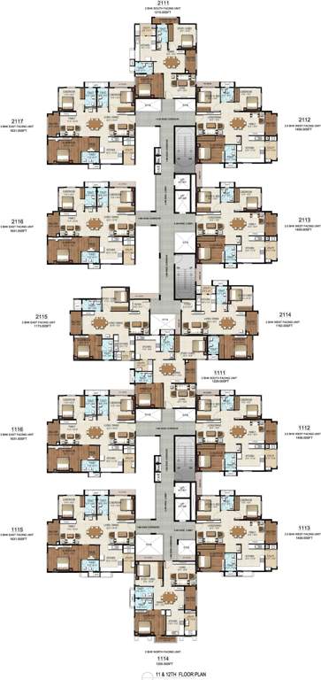 lotus towers Images for Cluster Plan of DSR Lotus Towers