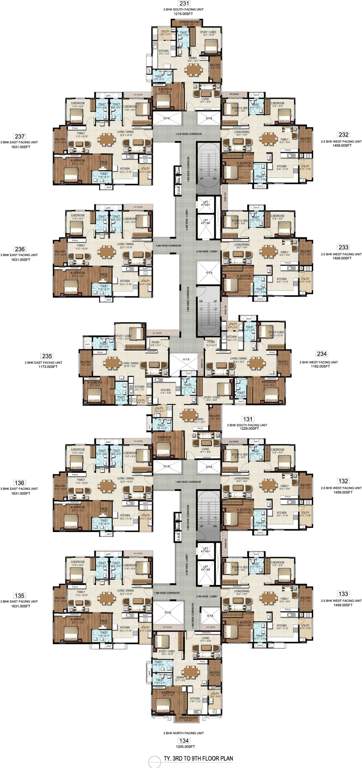 lotus towers Images for Cluster Plan of DSR Lotus Towers