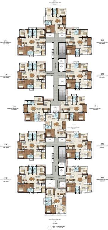 lotus towers Images for Cluster Plan of DSR Lotus Towers