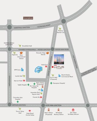  lotus-towers Images for Location Plan of DSR Lotus Towers