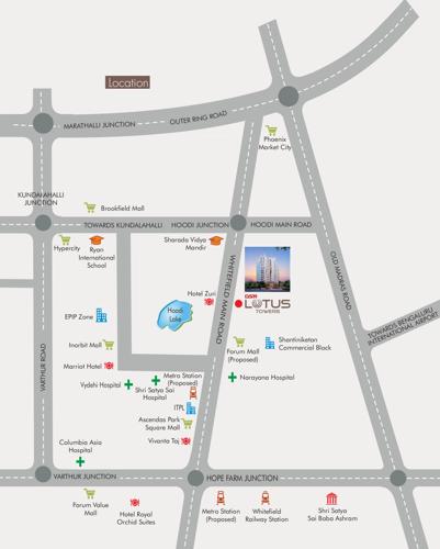  lotus-towers Images for Location Plan of DSR Lotus Towers