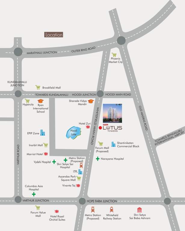 lotus towers Images for Location Plan of DSR Lotus Towers