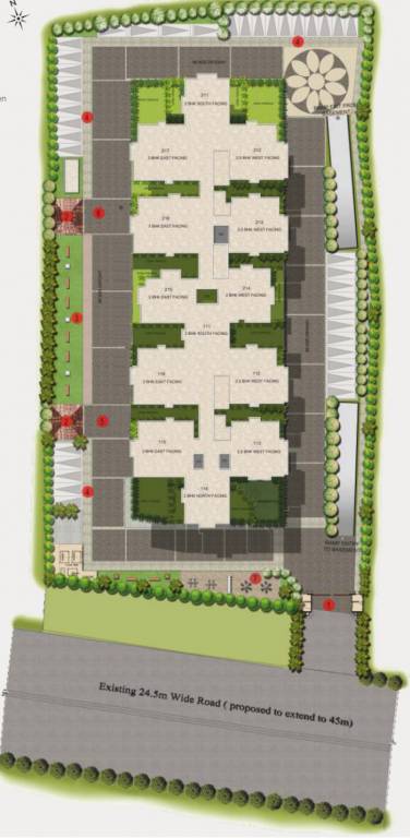 lotus towers Master Plan