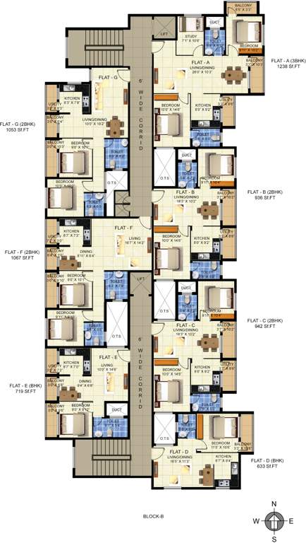  blossom Images for Cluster Plan of Advaita Blossom