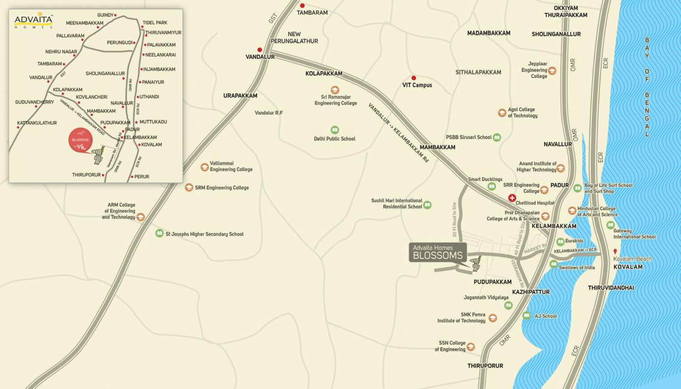  blossom Images for Location Plan of Advaita Blossom