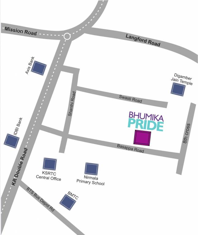 bhumika builders and developers pride Location Plan