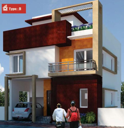  diamond-villas Images for Elevation of Poojaa Diamond Villas