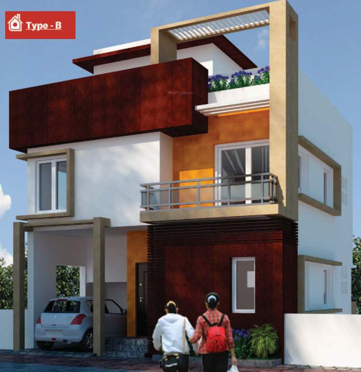 diamond villas Images for Elevation of Poojaa Diamond Villas