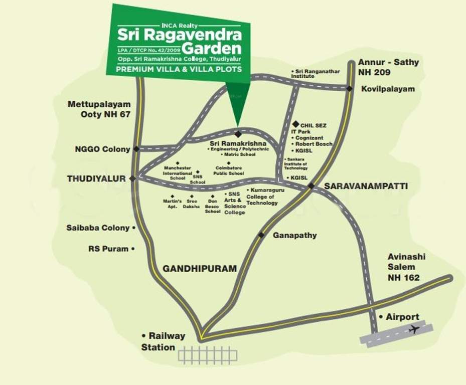 Images for Location Plan of INCA Sri Ragavendra Garden