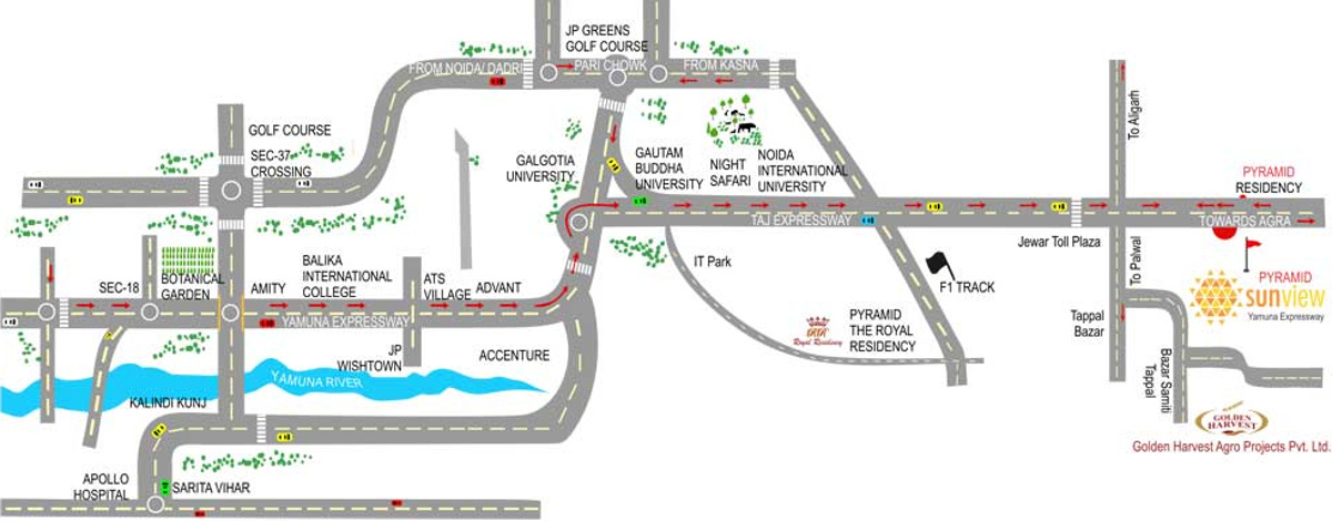 pyramid finmart sunview Location Plan