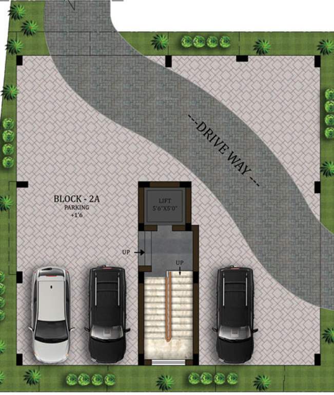 abhimanyu garden housing gowri garden Block 2A Cluster Plan For Stilt Floor