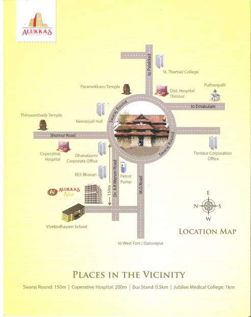 Images for Location Plan of Alukkas Builders and Developers Nest