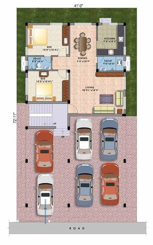 abhimanyu-garden-housing palm-castle Palm Castle Cluster Plan For Ground Floor
