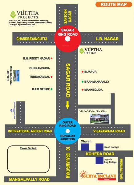 Images for Location Plan of Vijetha Projects Surya Enclave Images for Location Plan of Vijetha Projects Surya Enclave