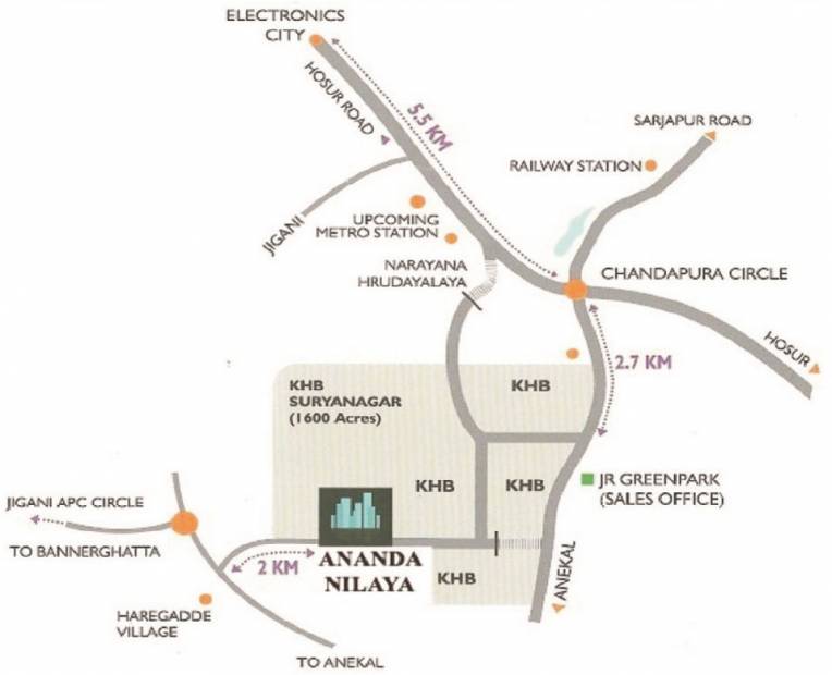 Images for Location Plan of City Ananda Nilaya