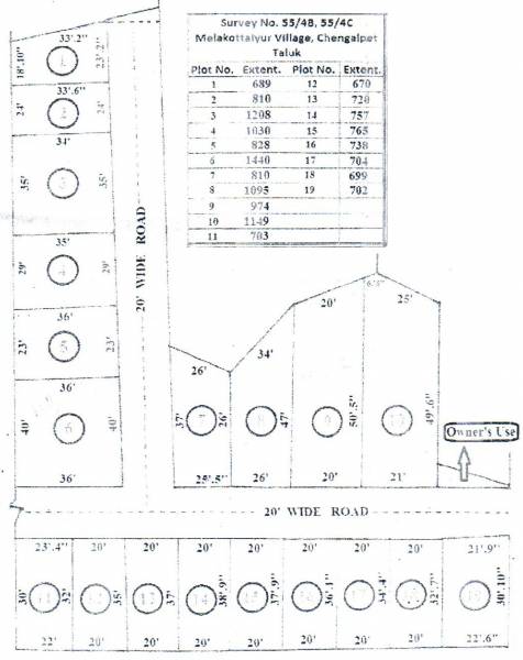 Images for Layout Plan of GManoj Sai Avenue