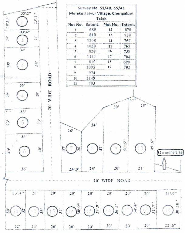 Images for Layout Plan of GManoj Sai Avenue