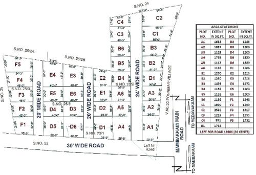 Images for Layout Plan of GManoj Sri Selvaperumal Nagar