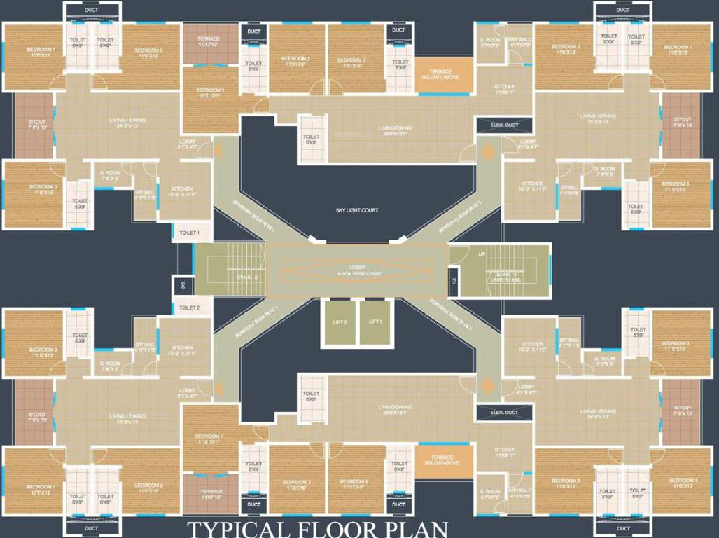  konark riva Images for Cluster Plan of Karia Konark Riva