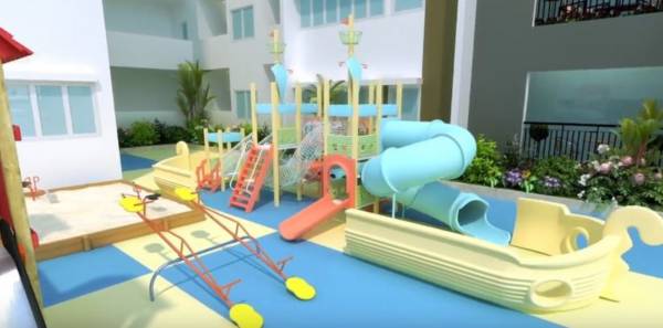 Children's play area azure Children's play area