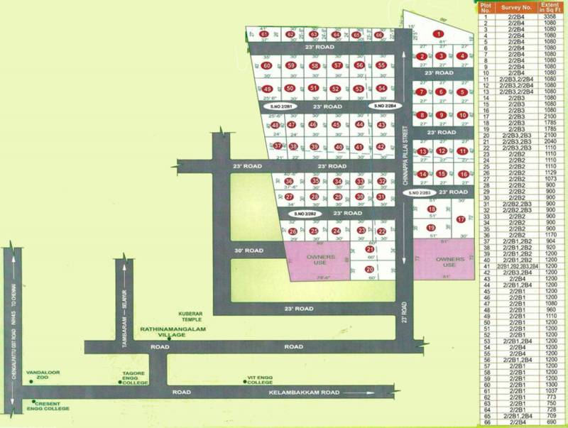 Images for Layout Plan of GManoj Galaxys Pearl Garden