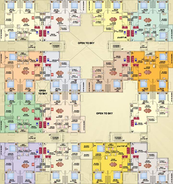 mahalaxmi niwas Images for Cluster Plan of Neelanchal Mahalaxmi Niwas
