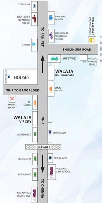 mazia properties vip walaja highway city Location Plan
