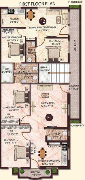  annapoorna-apartments Images for Cluster Plan of Himayam Annapoorna Apartments