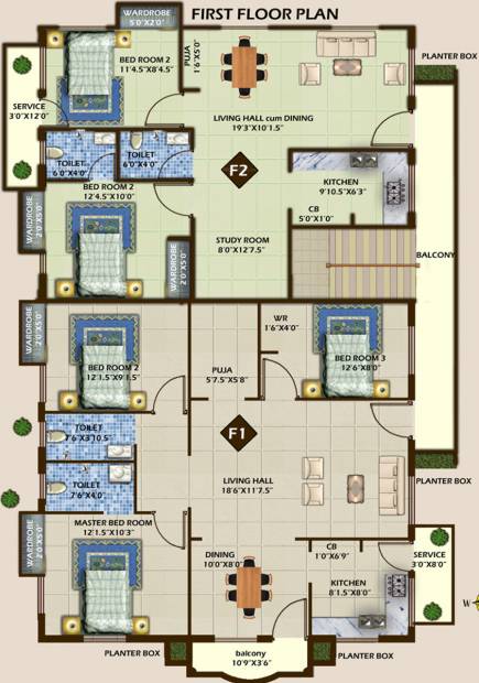  annapoorna-apartments Images for Cluster Plan of Himayam Annapoorna Apartments