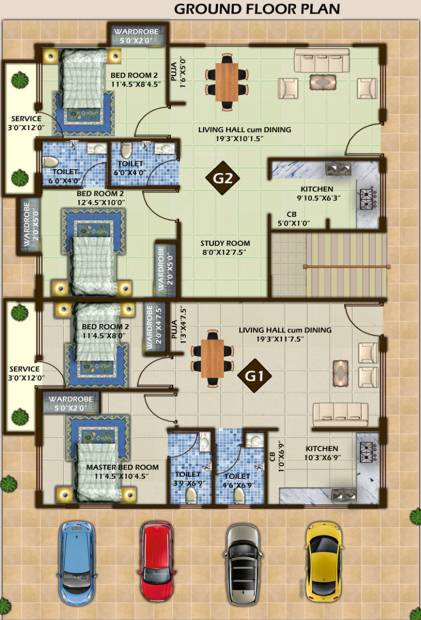  annapoorna-apartments Images for Cluster Plan of Himayam Annapoorna Apartments