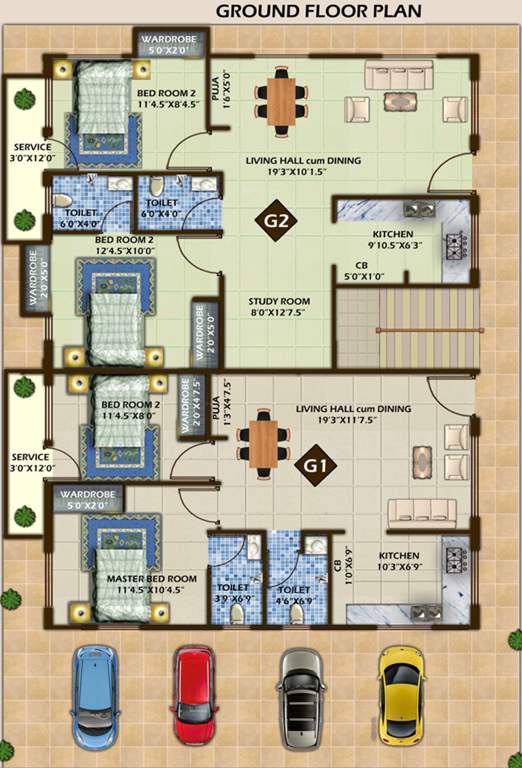  annapoorna apartments Images for Cluster Plan of Himayam Annapoorna Apartments