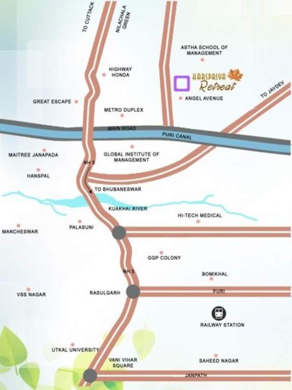 Images for Location Plan of Neelanchal Harspriya Retreat