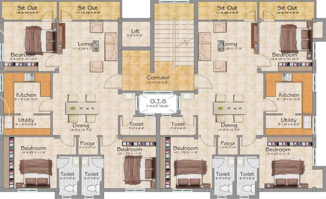 Images for Cluster Plan of ALA Shirdi Sai Arcade