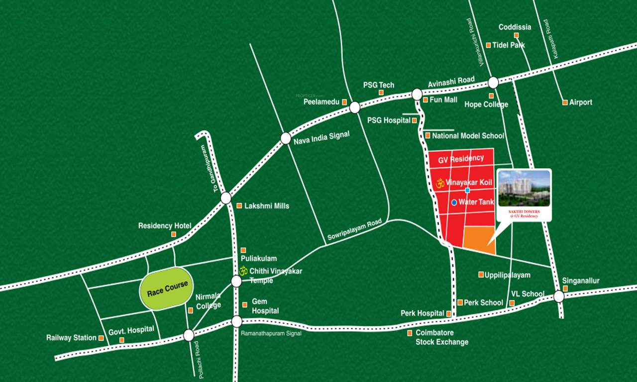 Images for Location Plan of Sakthi Sakthi Towers Phase2