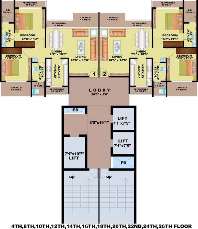 greens 1 Images for Cluster Plan of Bhagwati Greens 1