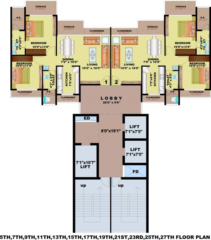  greens 1 Images for Cluster Plan of Bhagwati Greens 1