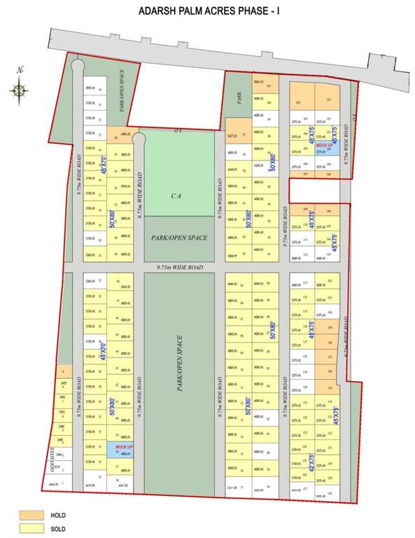  palm acres Images for Layout Plan of Adarsh Palm Acres