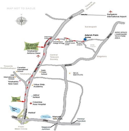  palm-acres Images for Location Plan of Adarsh Palm Acres