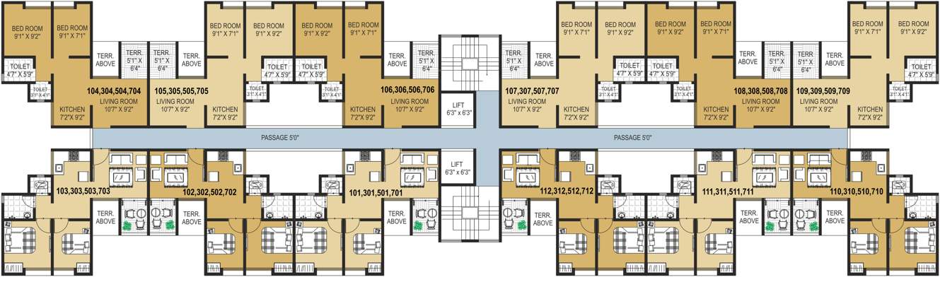 Images for Cluster Plan of Maple Aapla Ghar Chakan Talegaon