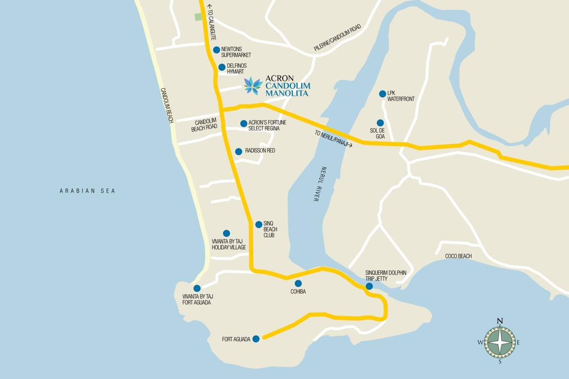  candolim manolita Images for Location Plan of Acron Candolim Manolita