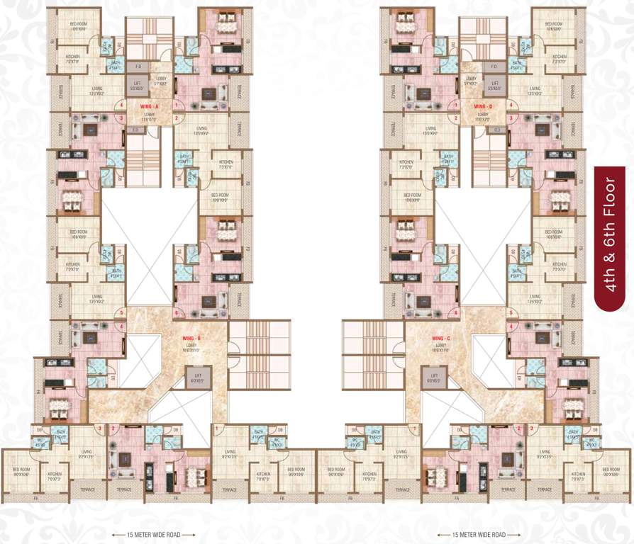 bella vista Images for Cluster Plan of Bhagwati Bella Vista